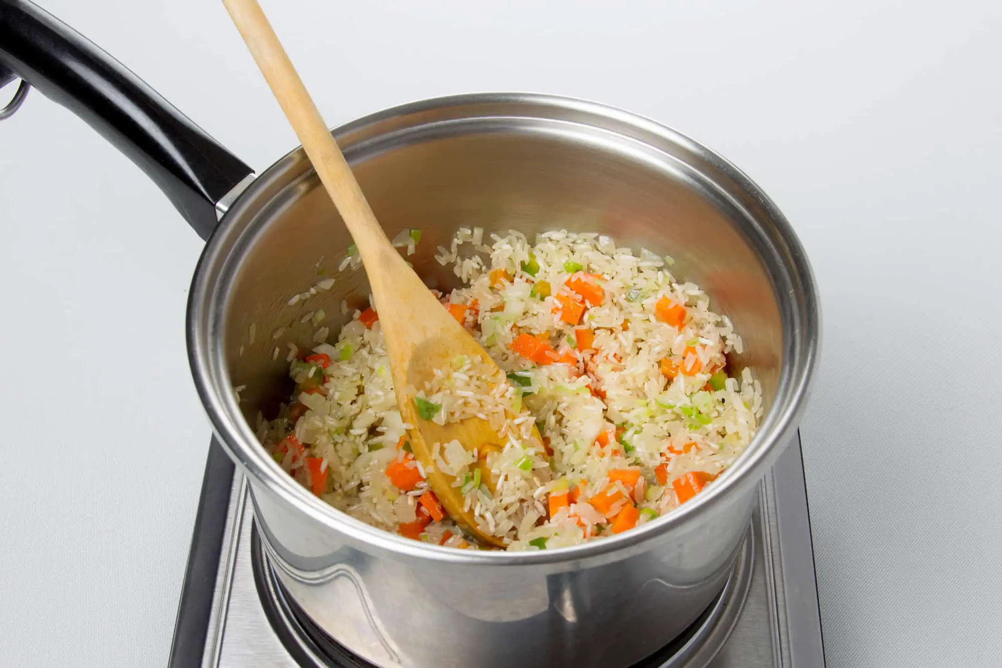receta de arroz con verduras - paso 1-2