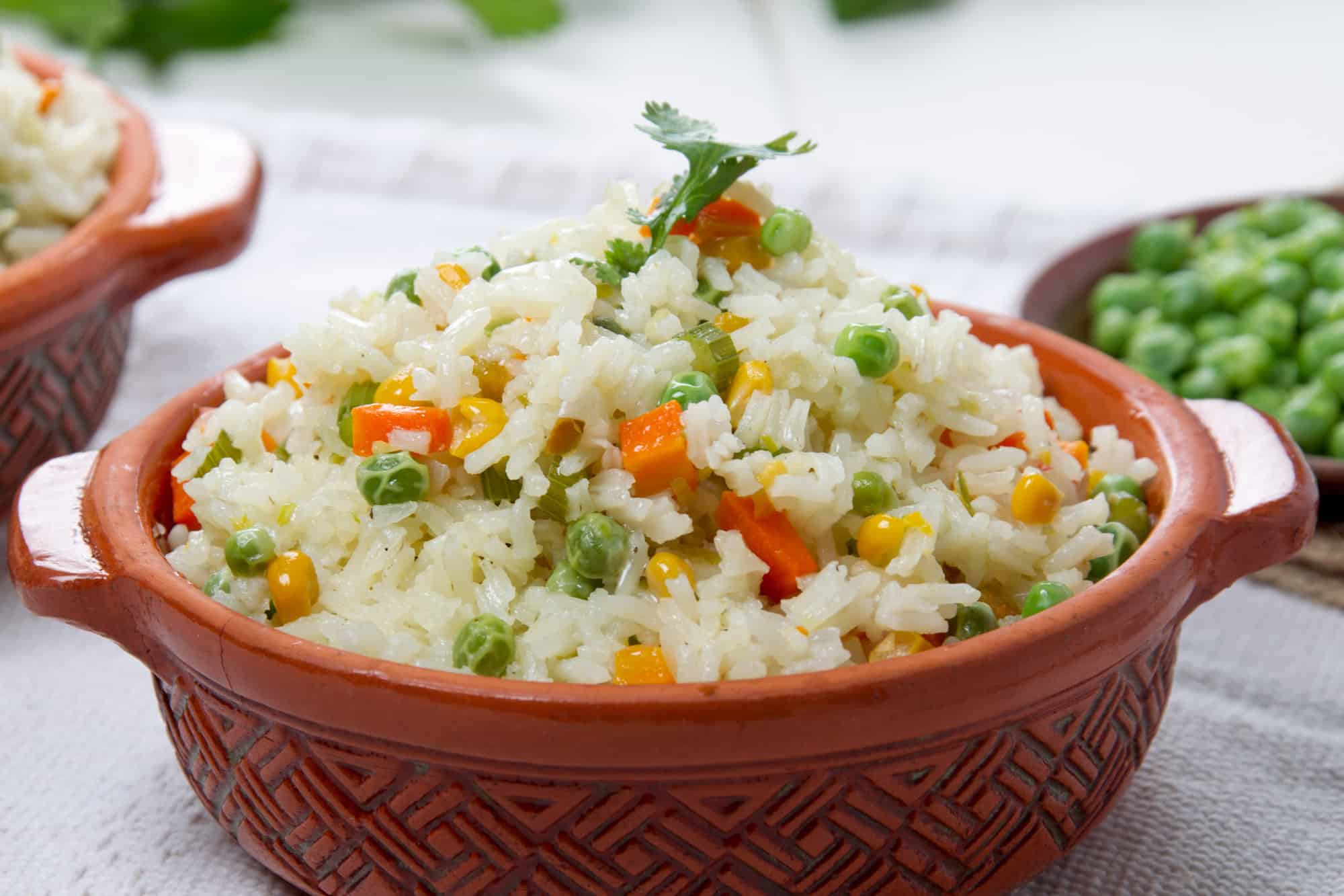 receta de arroz con verduras - plato final