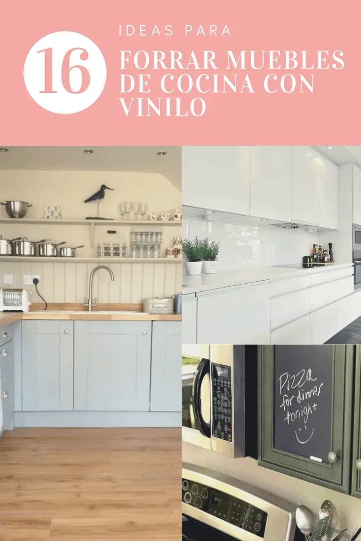 Forrar los Muebles de la Cocina con Vinilos — [16 Ideas]
